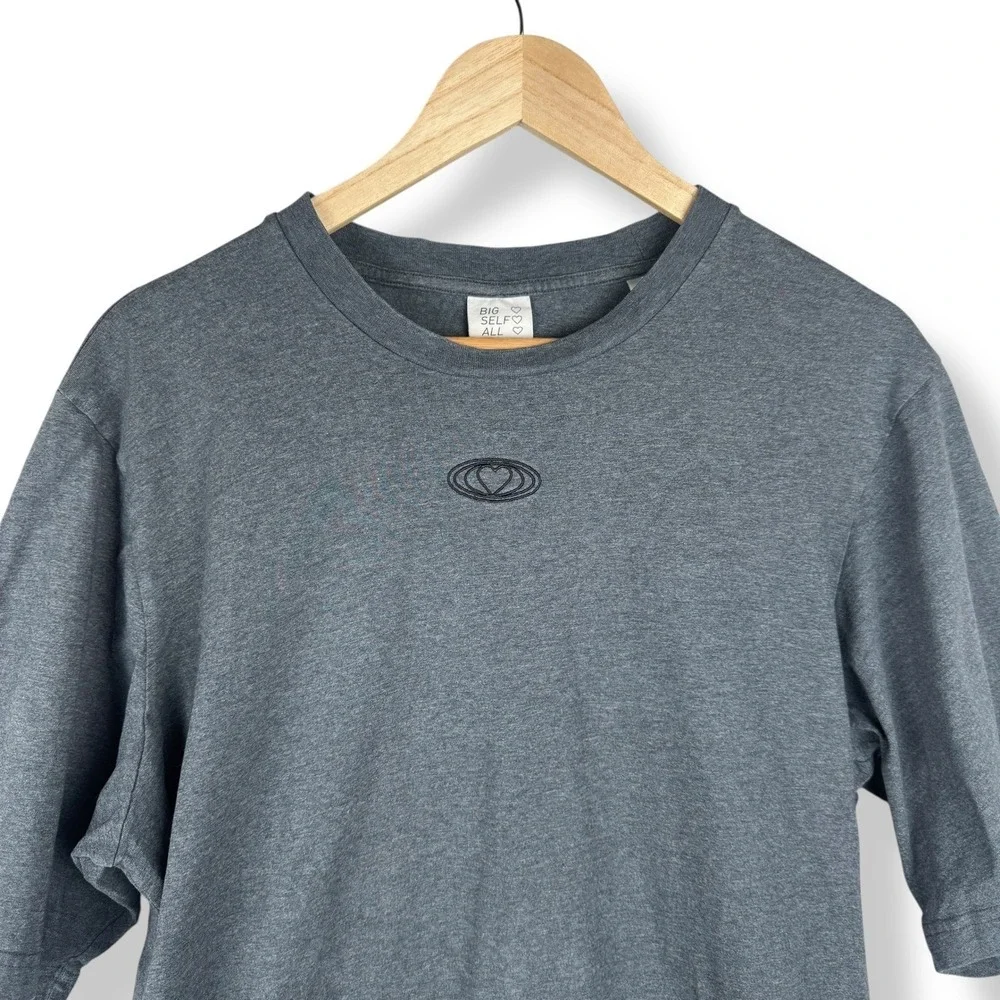Adidas Big Self All Heart T Shirt Dark Gray Mens Size‎ Large Skater Streetwear